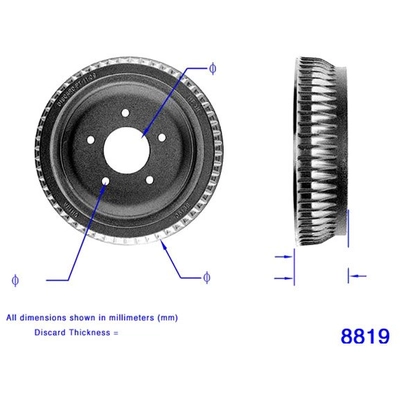 BENDIX GLOBAL - PDR0254 - Brake Drum pa2