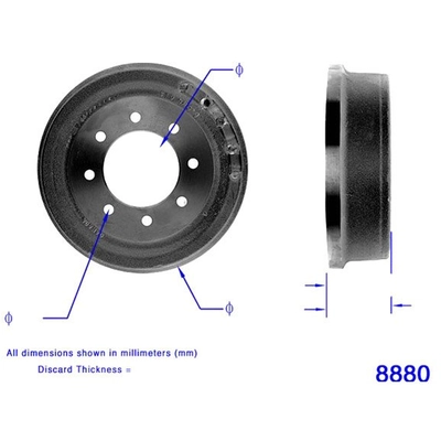 BENDIX GLOBAL - PDR0267 - Brake Drum pa2