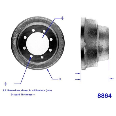 BENDIX GLOBAL - PDR0278 - Brake Drum pa2