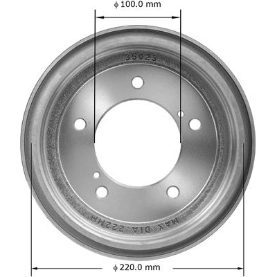Rear Brake Drum by BENDIX GLOBAL - PDR0683 pa2