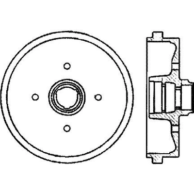 Tambour de frein arrière by CENTRIC PARTS - 123.33001 pa2