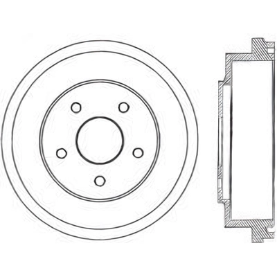 Rear Brake Drum by CENTRIC PARTS - 123.40013 pa1