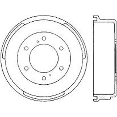 Tambour de frein arrière by CENTRIC PARTS - 123.42013 pa1