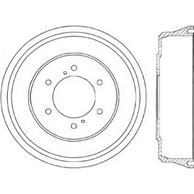 Tambour de frein arri�re by CENTRIC PARTS - 123.42022 pa1