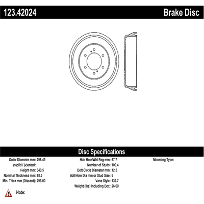 Rear Brake Drum by CENTRIC PARTS - 123.42024 pa1