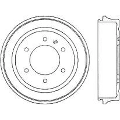 Rear Brake Drum by CENTRIC PARTS - 123.43001 pa1