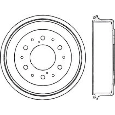 Tambour de frein arrière by CENTRIC PARTS - 123.44006 pa2