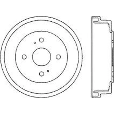 Tambour de frein arrière by CENTRIC PARTS - 123.44009 pa1