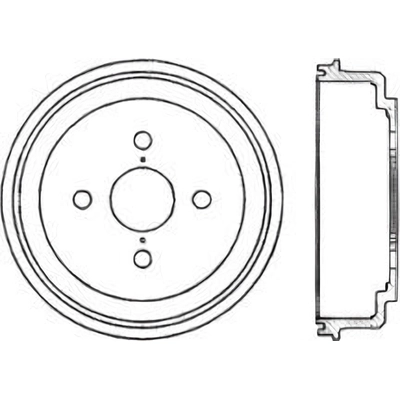 Rear Brake Drum by CENTRIC PARTS - 123.44014 pa1