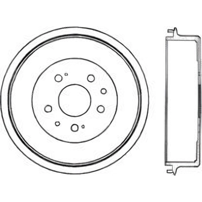 Tambour de frein arrière by CENTRIC PARTS - 123.44017 pa1