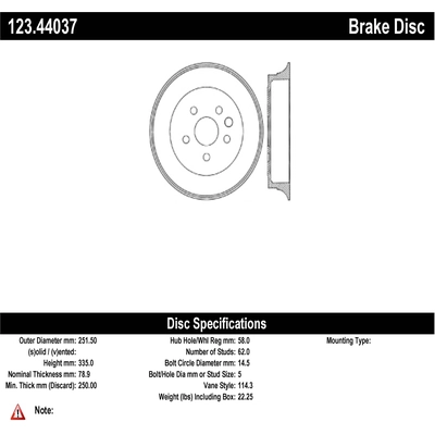 CENTRIC PARTS - 123.44037 - Rear Brake Drum pa2