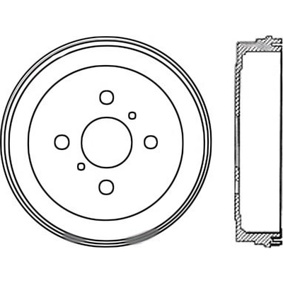 Tambour de frein arrière by CENTRIC PARTS - 123.44048 pa2