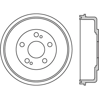 Rear Brake Drum by CENTRIC PARTS - 123.44049 pa1