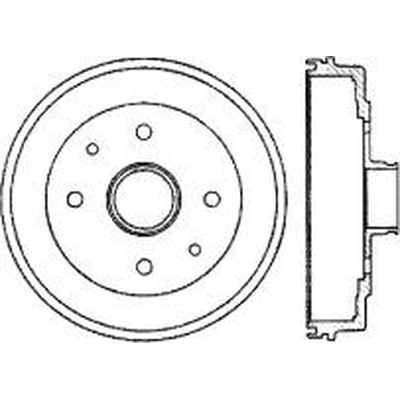 Rear Brake Drum by CENTRIC PARTS - 123.45005 pa1