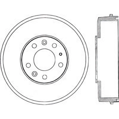 Tambour de frein arrière by CENTRIC PARTS - 123.45022 pa2