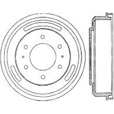 Tambour de frein arrière de CENTRIC PARTS - 123.46007 pa1