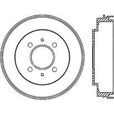 Tambour de frein arrière by CENTRIC PARTS - 123.46021 pa1