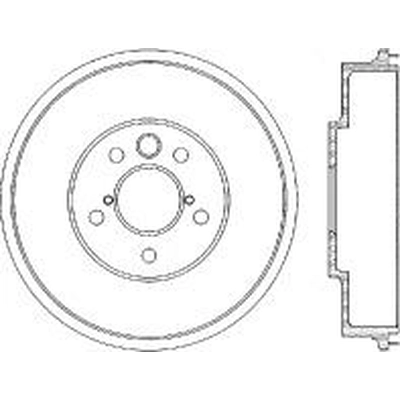 Tambour de frein arrière by CENTRIC PARTS - 123.47010 pa2