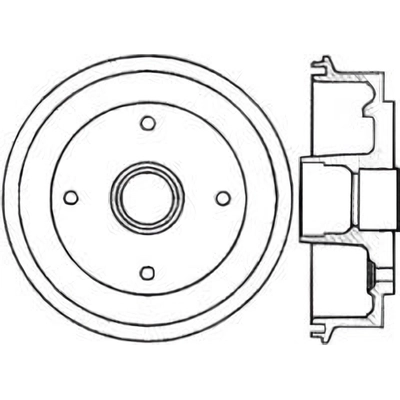 Rear Brake Drum by CENTRIC PARTS - 123.48001 pa1