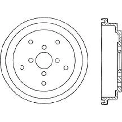 Rear Brake Drum by CENTRIC PARTS - 123.48003 pa2