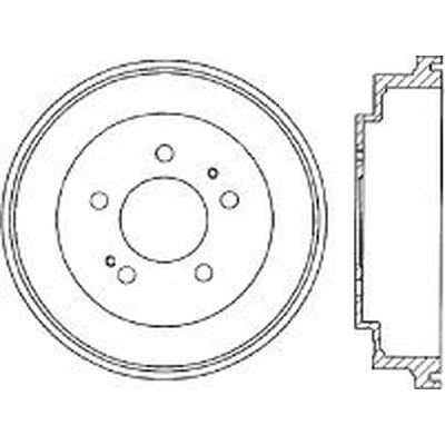 Tambour de frein arrière by CENTRIC PARTS - 123.48009 pa1