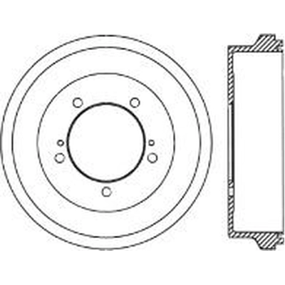 Tambour de frein arrière by CENTRIC PARTS - 123.48012 pa1