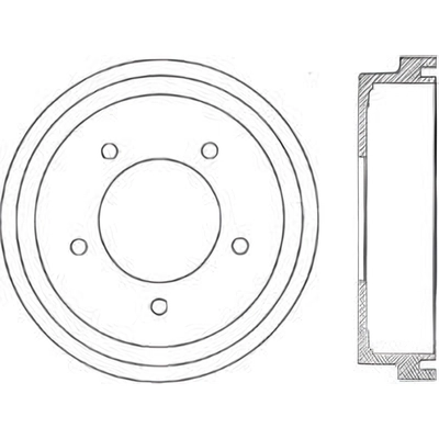 Tambour de frein arrière by CENTRIC PARTS - 123.48014 pa1