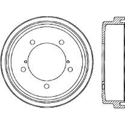 Tambour de frein arrière by CENTRIC PARTS - 123.48015 pa1