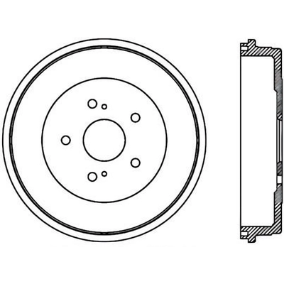 Tambour de frein arrière by CENTRIC PARTS - 123.48016 pa1