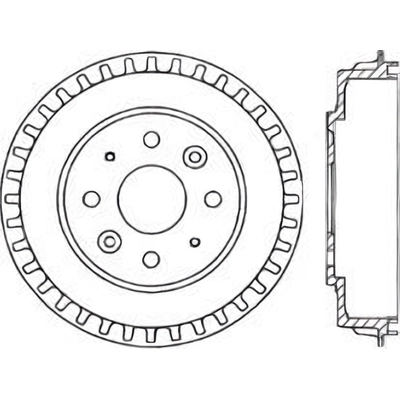 Tambour de frein arrière by CENTRIC PARTS - 123.50000 pa1