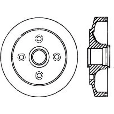 Tambour de frein arrière by CENTRIC PARTS - 123.50003 pa1