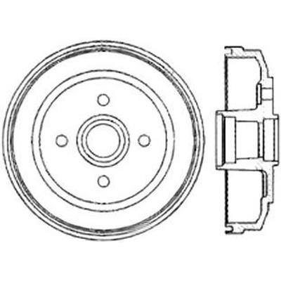 Tambour de frein arrière by CENTRIC PARTS - 123.50006 pa3