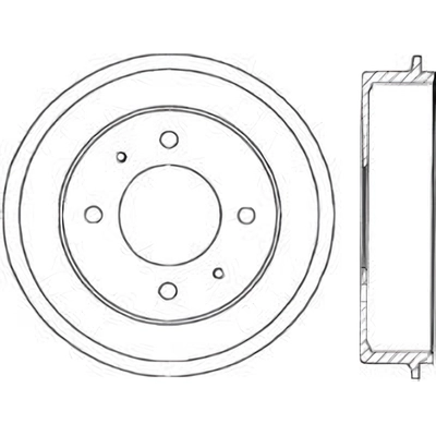 Tambour de frein arrière by CENTRIC PARTS - 123.51007 pa1