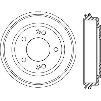 Tambour de frein arrière by CENTRIC PARTS - 123.51014 pa2