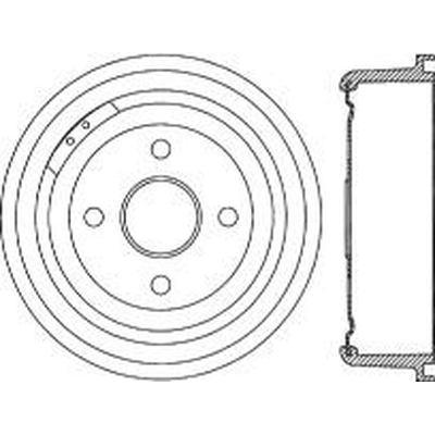 Tambour de frein arrière by CENTRIC PARTS - 123.61000 pa1