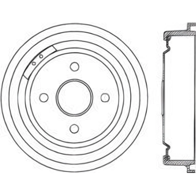 Tambour de frein arrière by CENTRIC PARTS - 123.61001 pa2