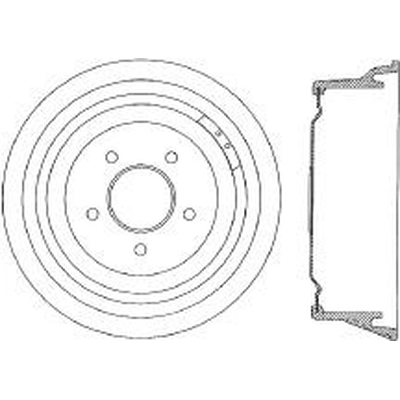 Rear Brake Drum by CENTRIC PARTS - 123.61009 pa2