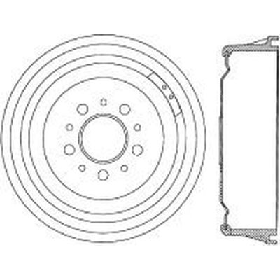 Rear Brake Drum by CENTRIC PARTS - 123.61011 pa1