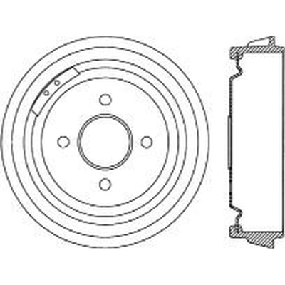 Rear Brake Drum by CENTRIC PARTS - 123.61020 pa1