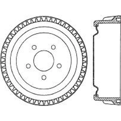 Rear Brake Drum by CENTRIC PARTS - 123.61022 pa1