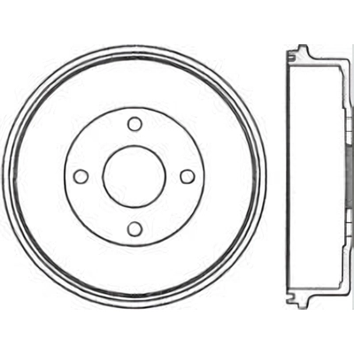 Rear Brake Drum by CENTRIC PARTS - 123.61042 pa1