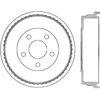 Rear Brake Drum by CENTRIC PARTS - 123.61049 pa1