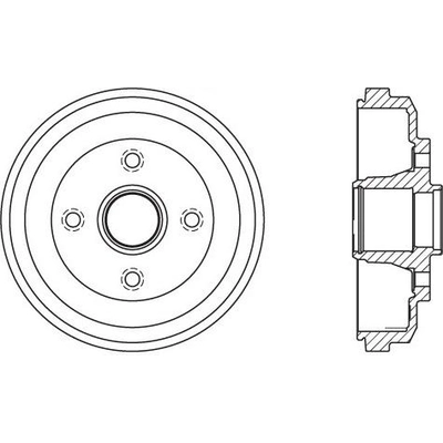 Rear Brake Drum by CENTRIC PARTS - 123.61050 pa1