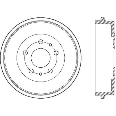 Rear Brake Drum by CENTRIC PARTS - 123.61052 pa1