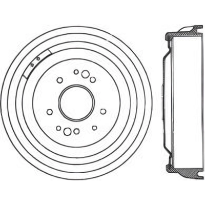 Tambour de frein arri�re by CENTRIC PARTS - 123.62013 pa2