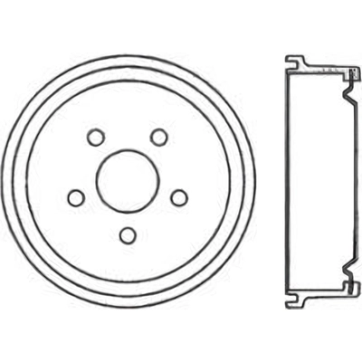 Tambour de frein arrière by CENTRIC PARTS - 123.62020 pa2