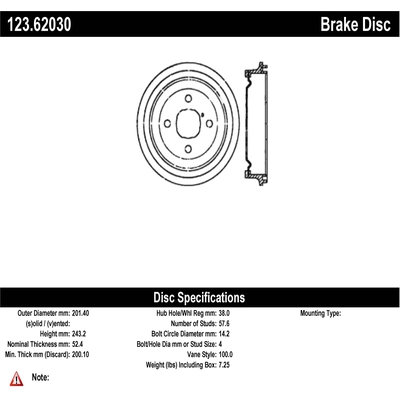 Rear Brake Drum by CENTRIC PARTS - 123.62030 pa2