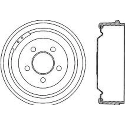 Rear Brake Drum by CENTRIC PARTS - 123.63002 pa1