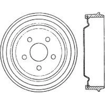 Tambour de frein arrière by CENTRIC PARTS - 123.63031 pa2