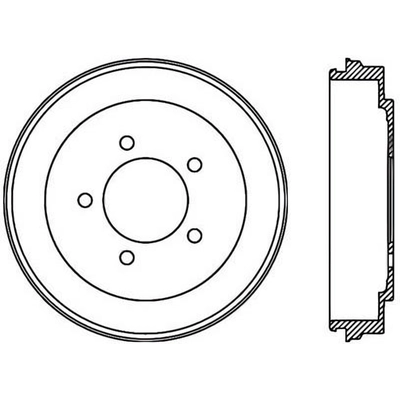 Tambour de frein arrière by CENTRIC PARTS - 123.63048 pa1